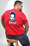 Breaking Bad Büyük Beden Kırmızı Tişört Kadın Erkek Ünisex Sırt Baskılı