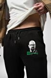 Heisenberg Breaking Bad Pamuklu 3 İplik Siyah Eşofman Altı Erkek Oversize Kesim Dijital Baskılı