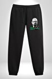 Heisenberg Breaking Bad Pamuklu 3 İplik Siyah Eşofman Altı Erkek Oversize Kesim Dijital Baskılı