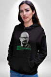 Heisenberg Breaking Bad Kadın Erkek  Siyah Kapüşonlu Sweatshirt Hoodie