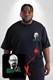 Heisenberg Breaking Bad Siyah Büyük Beden Kadın Basic Minimal Baskılı Tişört