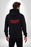 Escape Dead İsland Ölüm Adası Kadın Erkek Siyah Renk Kapüşonlu Kanguru Cepli  Fermuarlı Pamuklu Oversize Dijital Baskılı Hırka Sweatshirt