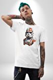 Star Wars Renkli Clone Troopers  Kadın Erkek Unisex Beyaz Organik Baskılı T-Shirt Penye Yüksek Kalite