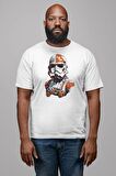 Star Wars Renkli Clone Troopers  Kadın Erkek Unisex Beyaz Organik Baskılı T-Shirt Penye Yüksek Kalite