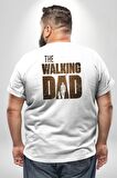 The Walking Dead  Büyük Beden Beyaz Tişört Kadın Erkek Ünisex Sırt Baskılı