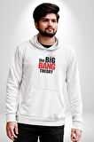 The Big Bang Theory Kadın Erkek  Beyaz Kapüşonlu Sweatshirt Hoodie