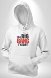 The Big Bang Theory Kadın Erkek  Beyaz Kapüşonlu Sweatshirt Hoodie