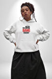 The Big Bang Theory Kadın Erkek  Beyaz Kapüşonlu Sweatshirt Hoodie