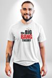 The Big Bang Theory Kadın Erkek Unisex Beyaz Organik Baskılı T-Shirt Penye Yüksek Kalite