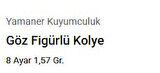 Göz Figürlü Kolye