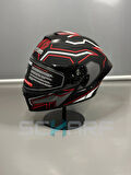 WOSEN Ws-202 Güneş Vizörlü Çene Açılır Kask C1 (Şeffaf Vizörlü)