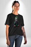 Bebek Joker Yapay Zeka Tasarımı Kadın Erkek Unisex Siyah Organik Baskılı T-Shirt Penye Yüksek Kalite