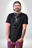 Bebek Joker Yapay Zeka Tasarımı Kadın Erkek Unisex Siyah Organik Baskılı T-Shirt Penye Yüksek Kalite
