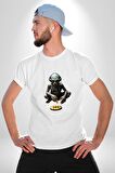 Bitcoin Noble Yüzüklerin Efendisi  Kadın Erkek Unisex Beyaz Organik Baskılı T-Shirt Penye Yüksek Kalite