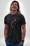 John Wick Karakter  Kadın Erkek Unisex Siyah Organik Baskılı T-Shirt Penye Yüksek Kalite