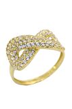 Cigold Taşlı Sonsuzluk Yüzük 14 Ayar Altın 2,72 Gr OA-C11601028634