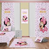 Mickey Mouse Desenli Çocuk Odası Takım Perde (iki Kanat),Yatak Örtüsü,Yastık,Kırlent ,Halı,Tablo
