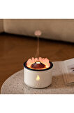 Volkanik Alev Görünümlü Uzaktan Kumandalı Aroma Difüzör – 360 ml Kapasiteli Buhar Makinesi