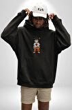 Çizgifilm  Goku Anime Asya  Kadın Erkek  Siyah Kapüşonlu Sweatshirt Hoodie