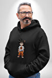 Çizgifilm  Goku Anime Asya  Kadın Erkek  Siyah Kapüşonlu Sweatshirt Hoodie
