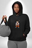 Çizgifilm  Goku Anime Asya  Kadın Erkek  Siyah Kapüşonlu Sweatshirt Hoodie