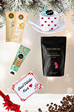 Yılbaşı 2’li Fincan seti & Bitter Çikolatalı Çilek Draje & Cappuccino Latte Hediye Seti Gift Box-6