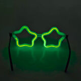 Yıldız Glow Gözlük - Yıldız Şekilli Glow Stick Gözlüğü - Glow Partisi Gözlük 12 Adet