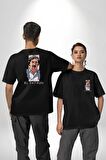 El Patron Narcos Pablo Escobar Siyah Oversize Kadın Erkek Ön ve Sırt Baskılı Tişört