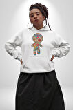 Voofoo Bebeği Doll Doldurulmuş Bebek Kadın Erkek  Beyaz Kapüşonlu Sweatshirt Hoodie