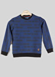 ALEXANDERGARDI DESENLİ BİSİKLET YAKA ÇOCUK SWEATSHİRT (C22-90400)