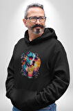 Tatil Köpek Soğuk Kokteyl İçeçek Kadın Erkek  Siyah Kapüşonlu Sweatshirt Hoodie
