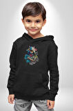 Kedi Assassin's Creed  Kadın Erkek  Siyah Kapüşonlu Sweatshirt Hoodie