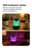 Premium Kamp Parti Ofis Bluetooth Hoparlör Rgb Işıklı D15 Siyah