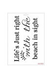 As603 - A4 Stencil Lıfe S Just Rıght ...oludeniz