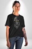 Asker Goril Komutan Kadın Erkek Unisex Siyah Organik Baskılı T-Shirt Penye Yüksek Kalite