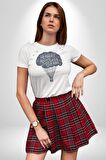 Aklınızdaki En Zor Hapisane Kaçışı Kadın Erkek Unisex Beyaz Organik Baskılı T-Shirt Penye Yüksek Kalite