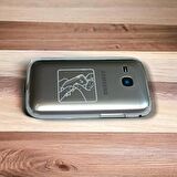 Samsung C3312 Kasa Samsung Galaxy C3312 Uyumlu Siyah Renk Orta Kasa Ön Arka Kapak Tuş Takımı 