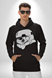 Klon Trooper Star Wars Kahramanı Kadın Erkek  Siyah Kapüşonlu Sweatshirt Hoodie
