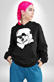 Klon Trooper Star Wars Kahramanı Kadın Erkek  Siyah Kapüşonlu Sweatshirt Hoodie