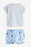 Next Baby % 100 Pamuklu Blue Dog Şortlu Alt Üst Takım