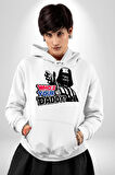 Darth Vader Senin Baban Kim ? Kadın Erkek  Beyaz Kapüşonlu Sweatshirt Hoodie
