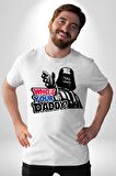 Darth Vader Senin Baban Kim ? Kadın Erkek Unisex Beyaz Organik Baskılı T-Shirt Penye Yüksek Kalite