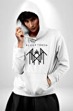 Sleep Token  Kadın Erkek  Beyaz Kapüşonlu Sweatshirt Hoodie