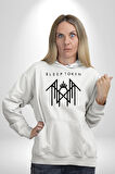 Sleep Token  Kadın Erkek  Beyaz Kapüşonlu Sweatshirt Hoodie