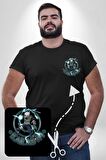 Naruto Shippuden Kakashi Lighting Siyah Büyük Beden Kadın Basic Minimal Baskılı Tişört