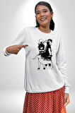 Naruto Shippuden Naruto ve Sasuke Kadın Erkek Beyaz Sweatshirt 