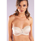 Gala Balconette Foam Cup Lace Bra, Ten Konforlu Ve Şık Sütyen, Strapless