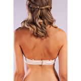 Gala Balconette Foam Cup Lace Bra, Ten Konforlu Ve Şık Sütyen, Strapless