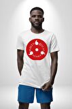 Naruto Shippuden Sasuke  Sharingan Kadın Erkek Unisex Beyaz Organik Baskılı T-Shirt Penye Yüksek Kalite