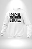 Korku Film Kahramanları Piskopat Kadın Erkek Beyaz Sweatshirt 